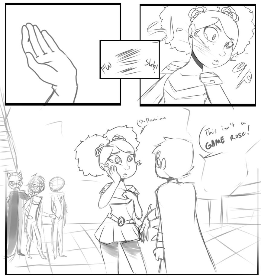 864x925 The Slap [Sketch] By Kikiluvya - Slap Sketch