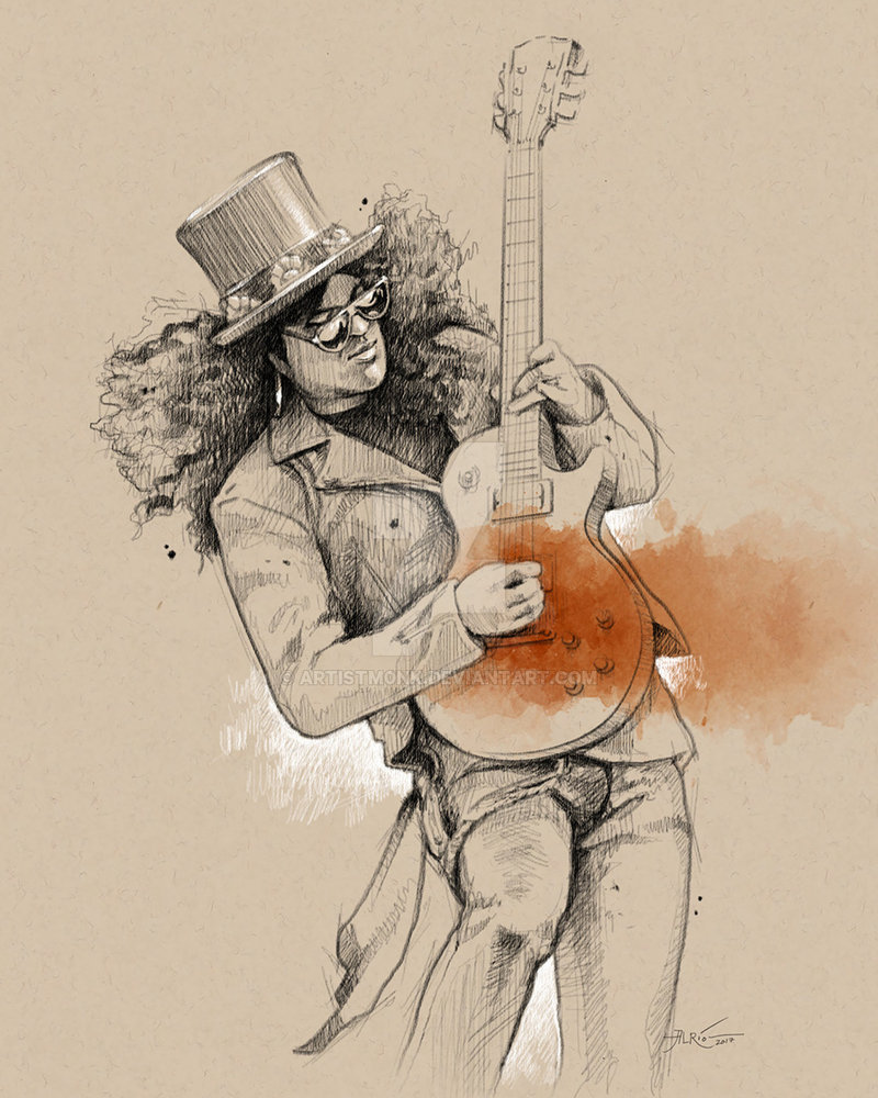 800x1000 Slash Sketch By Artistm0nk - Slash Sketch