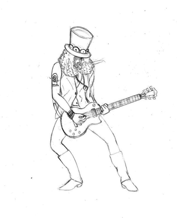 600x736 Slash Sketch By Claudia Polese - Slash Sketch