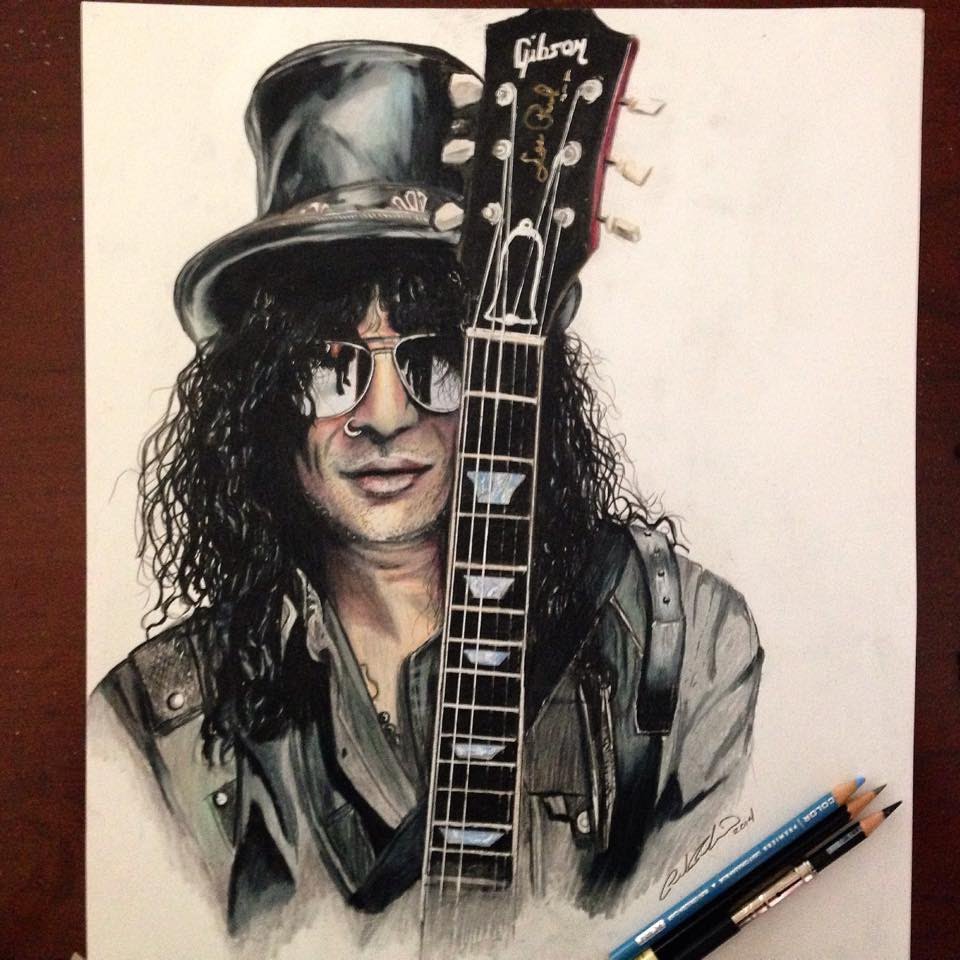 960x960 Time Lapse Drawing Of Slash - Slash Sketch