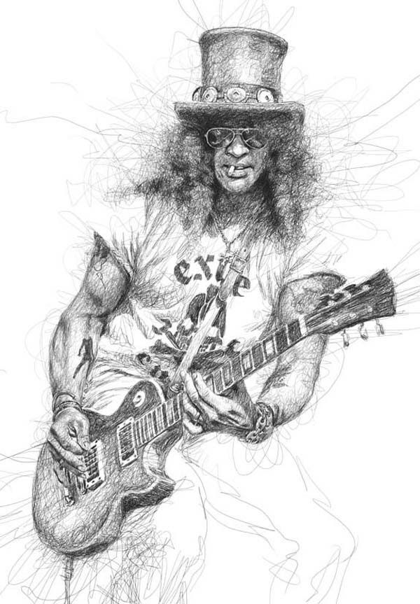 600x863 Vince Low - Slash Sketch