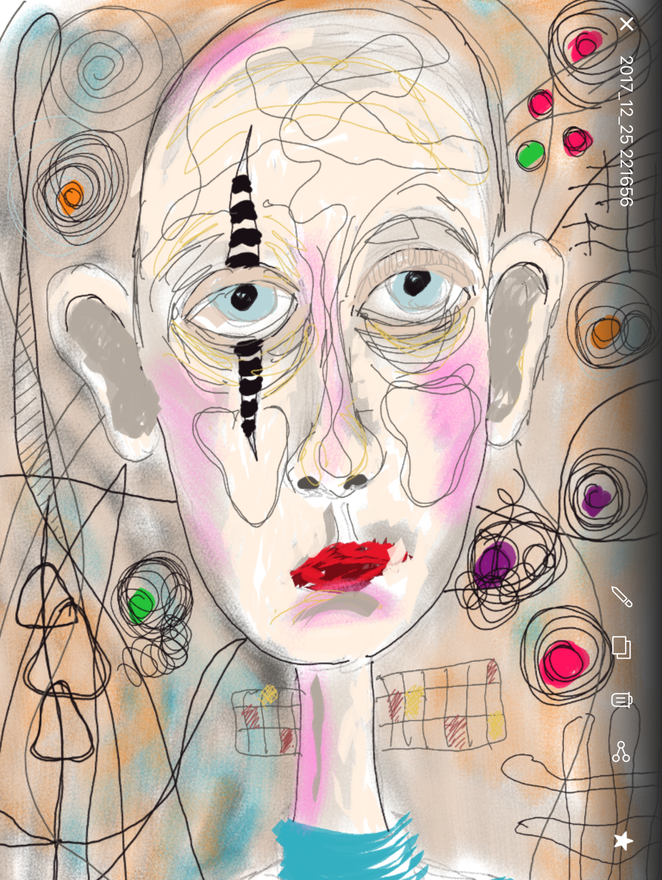 1348x1792 Slate Sketch No.3 Rag Tag Magpie - Slate Sketch