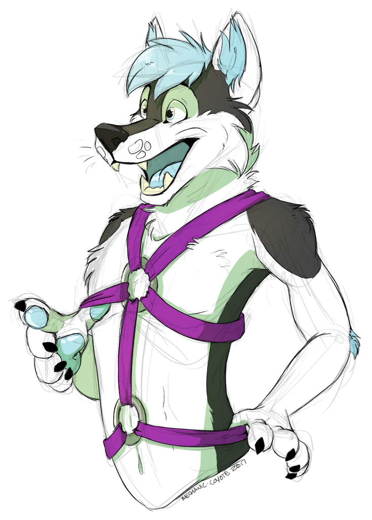 733x1024 Professional Sled Puller By Elijahhusky - Sled Sketch