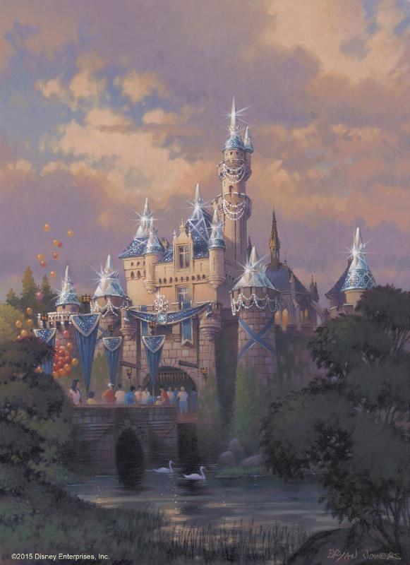 581x800 Disneyland Resort 60 De Magia De Manera - Sleeping Beauty Castle Sketch