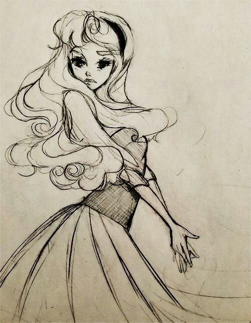 500x645 Sleeping Beauty Sketch { Earth Without Art Is Just Eh - Sleeping Beauty Sketch