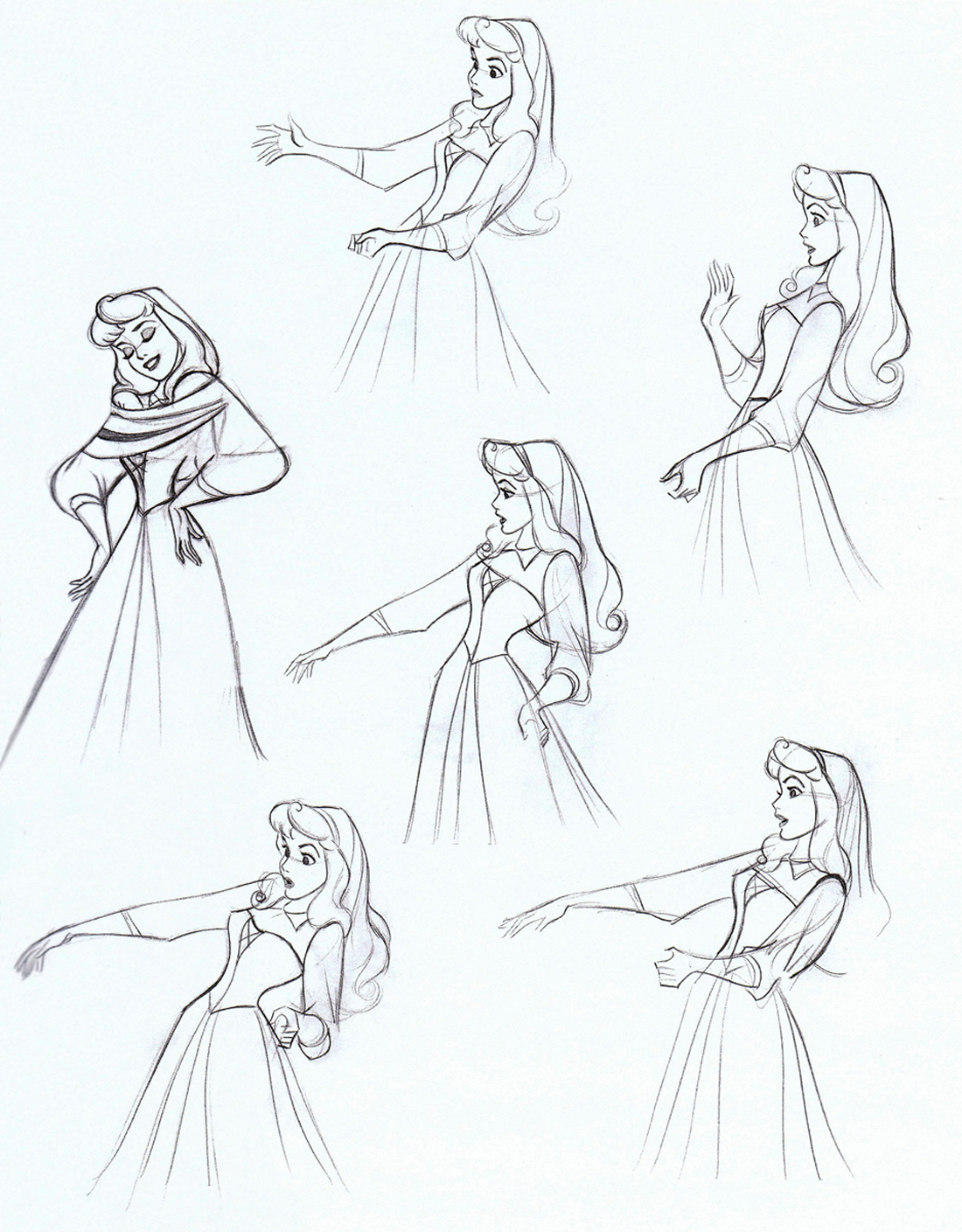 1100x1409 Image - Sleeping Beauty Sketch