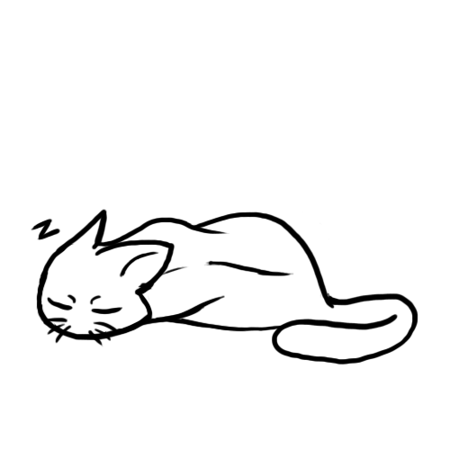 500x500 Sleeping Cat Find, Make Amp Share Gfycat Gifs - Sleeping Cat Sketch