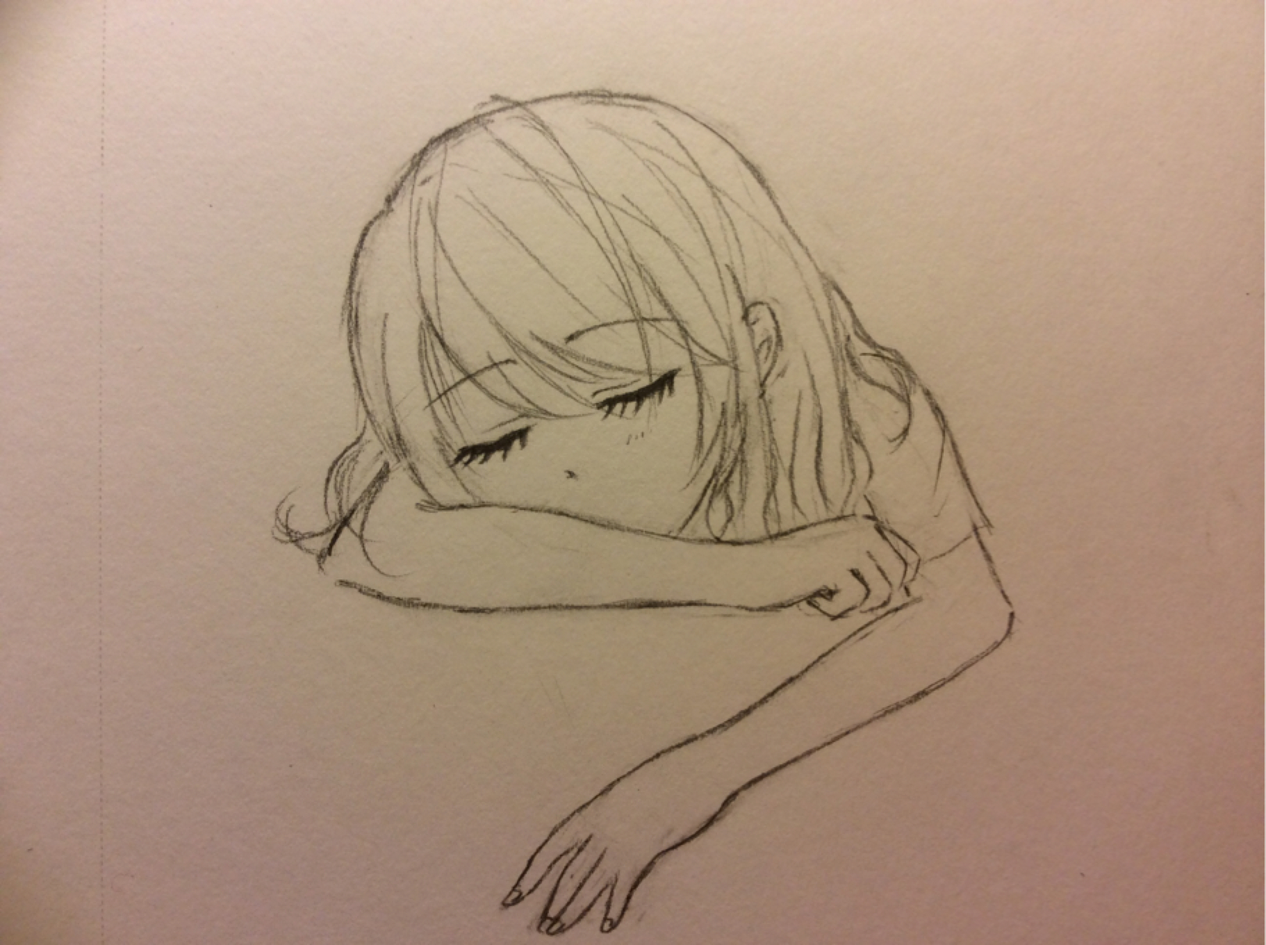 Sleeping Girl Sketch at Explore collection of