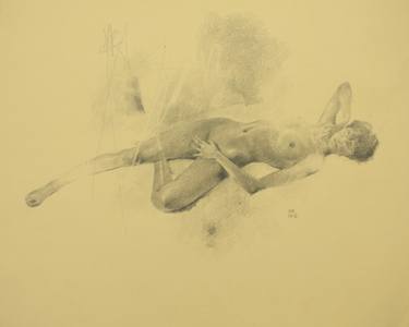 375x300 Sleeping Girl Drawing By Mark Rauschberg Saatchi Art - Sleeping Girl Sketch