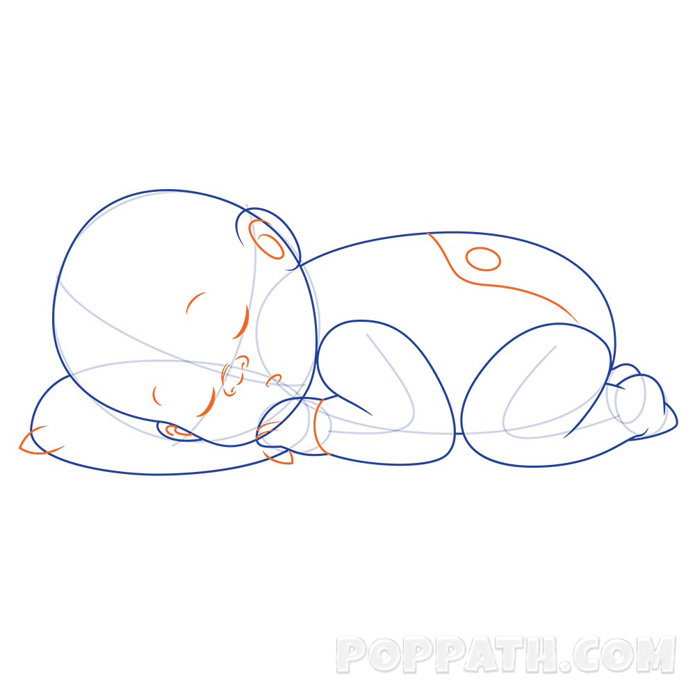1000x1000 How To Draw A Baby Sleeping Pop Path - Sleeping Sketch