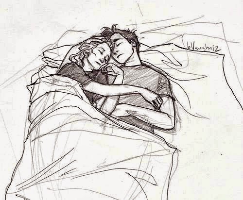 500x412 Pencil Sketches Of Couples And Friends Sleeping ~ Zizing Part 4 - Sleeping Sketch