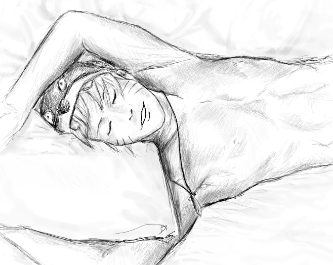 658x524 So Sweet Sleeping Naru Sketch By Agnet - Sleeping Sketch