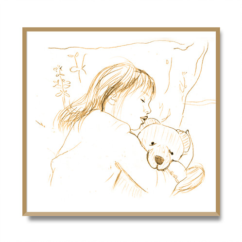 498x498 Girl Sleeping Sketch - Sleeping Sketch