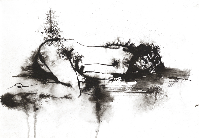 800x558 Robert Wilde Drawing Portfolio, Young Woman Sleeping, 1967 - Sleeping Woman Sketch