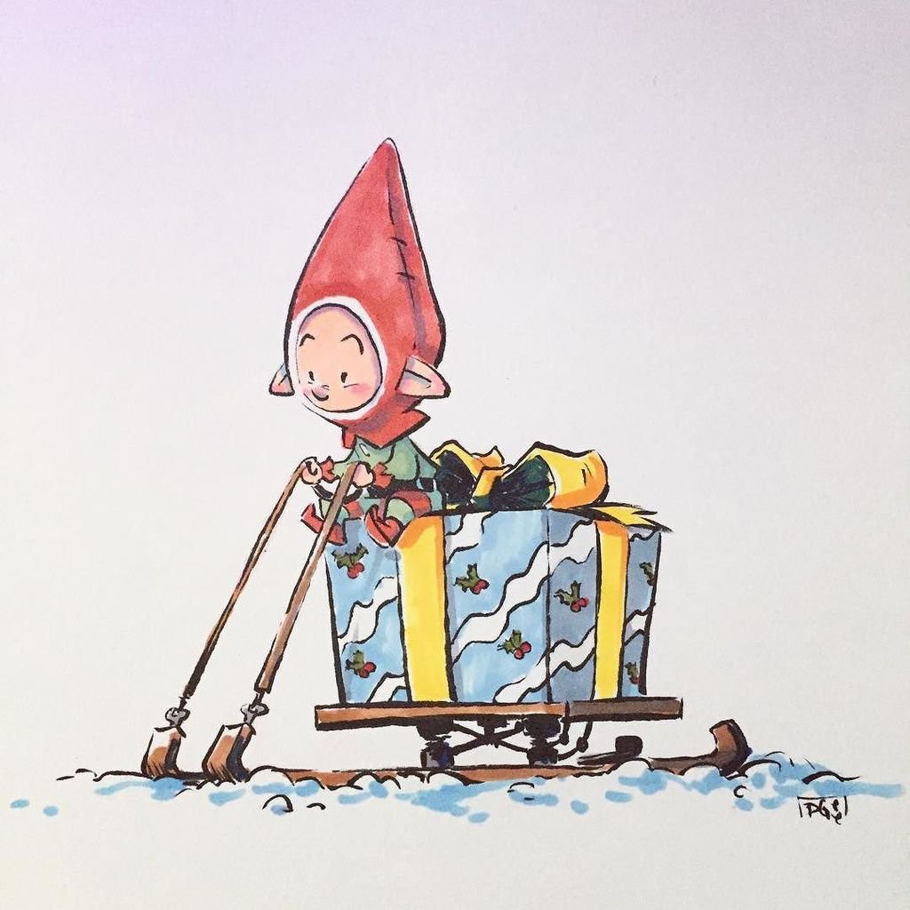 1024x1024 Dax Gordine On Twitter A G.d.d. (Gift Delivery Device - Sleigh Sketch