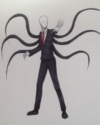 320x400 Slender Man - Slenderman Sketch