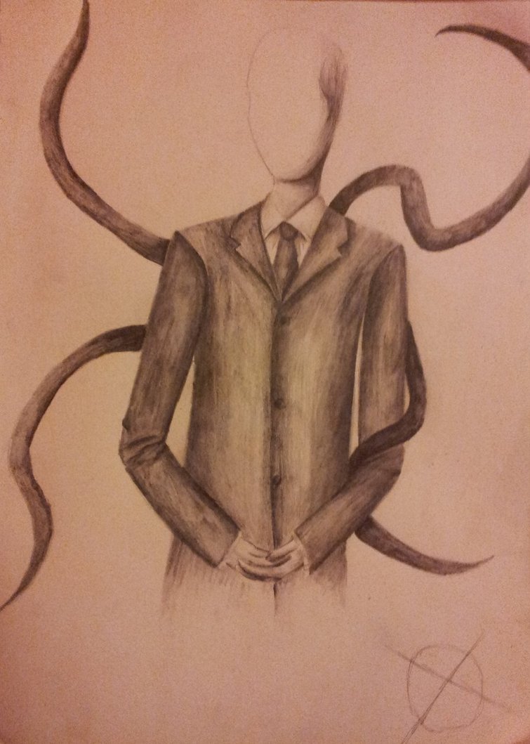 755x1059 Slender Man Sketch By Chillywilly829 - Slenderman Sketch