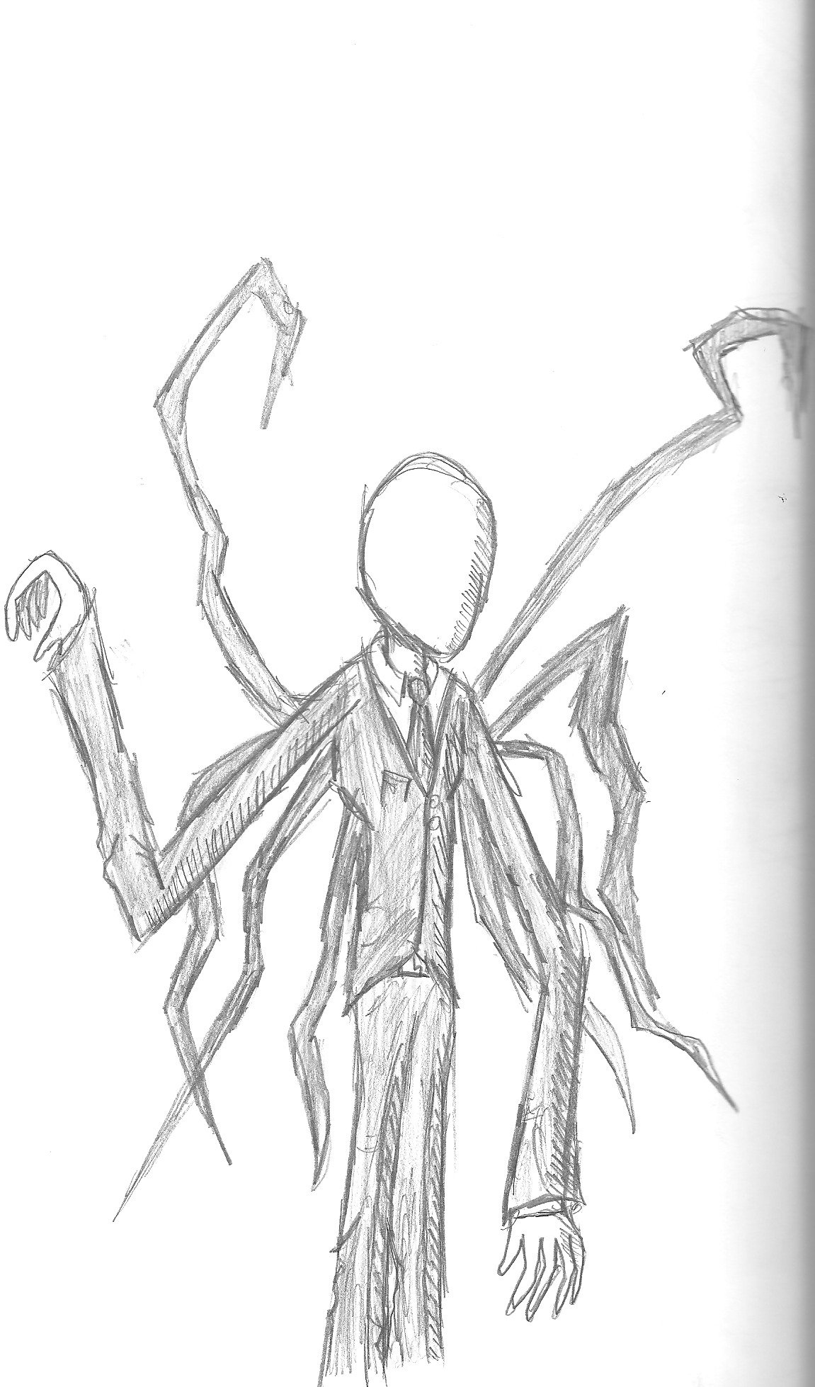 1151x1958 Slenderman Sketch Oc - Slenderman Sketch