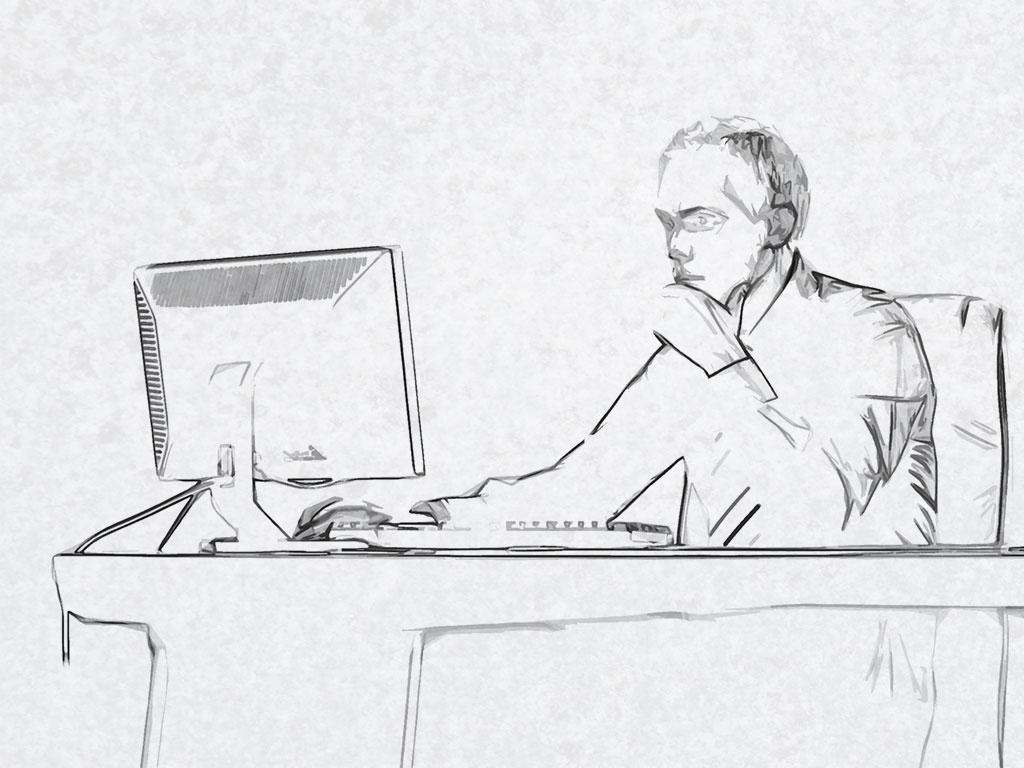 1024x768 Man - Slide Sketch