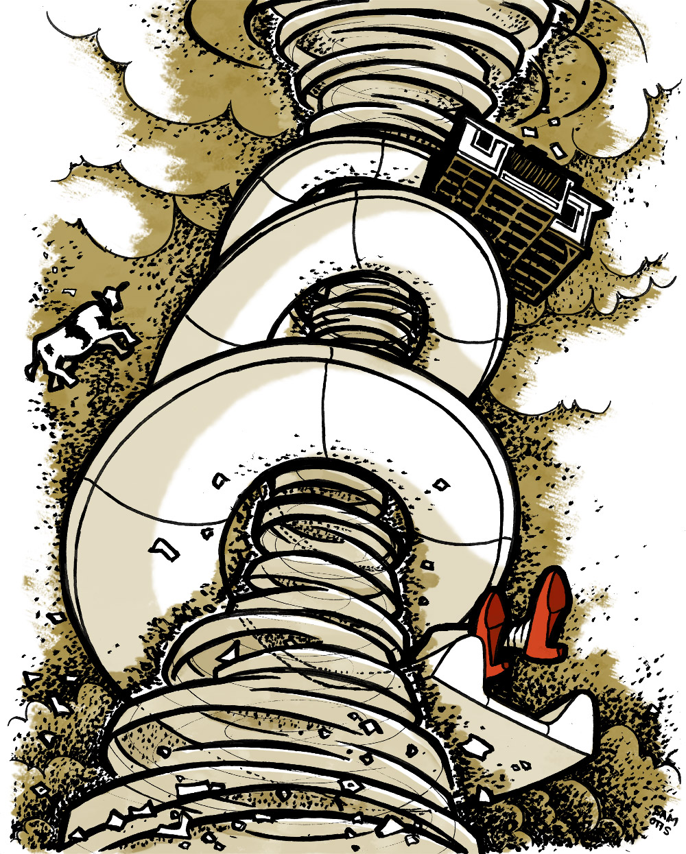 1000x1245 Tornado Slide Sketch Just Sketches - Slide Sketch