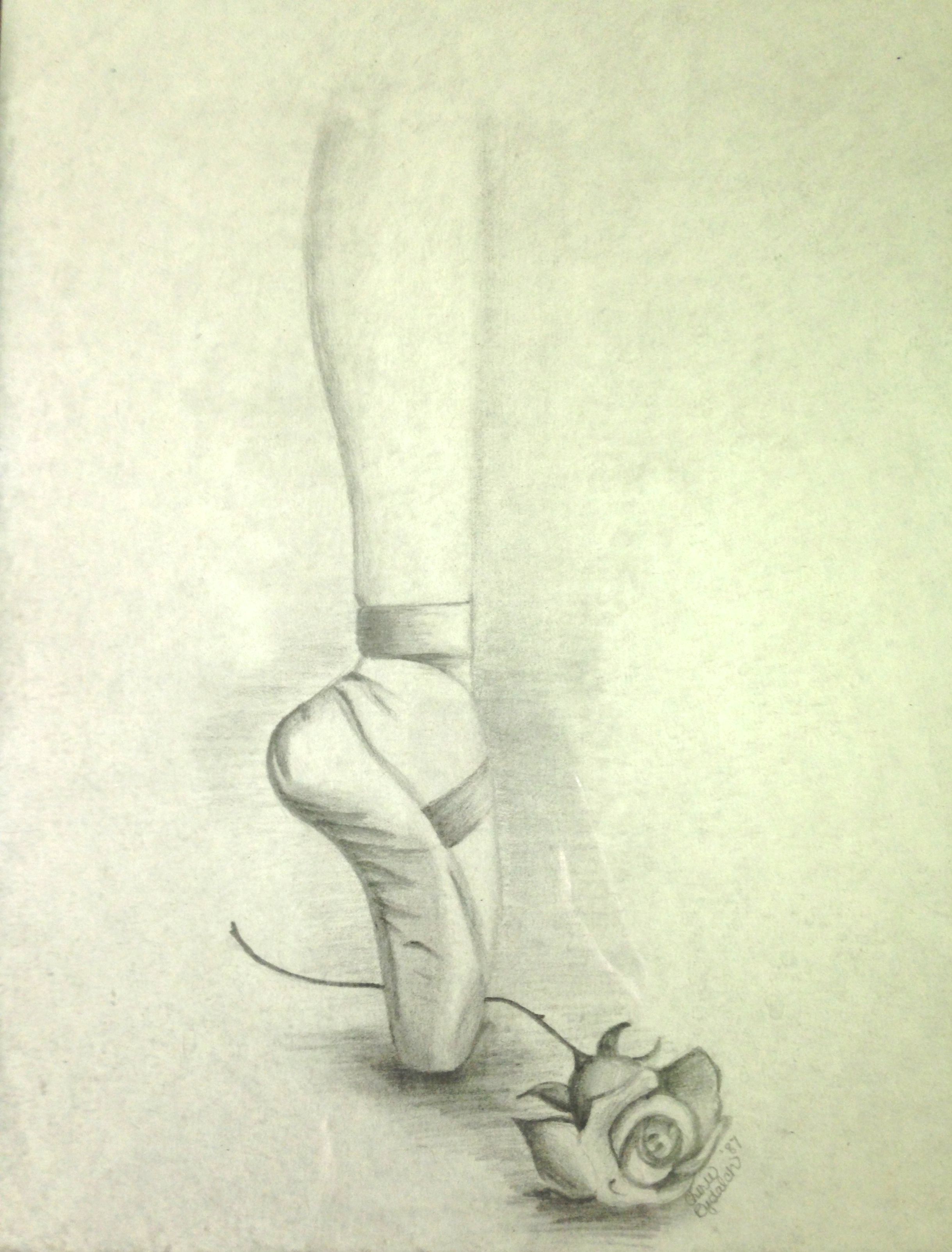 2438x3204 Ballet Slipper Sketch. - Slipper Sketch