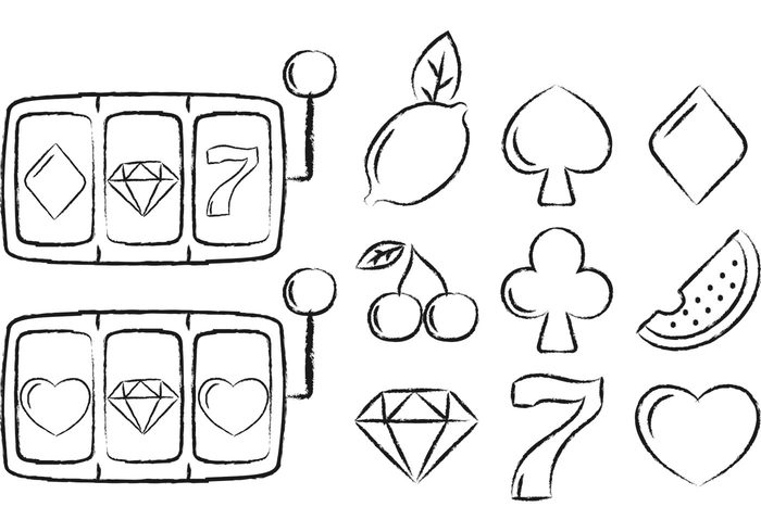 700x490 Free Vector Slot Machine Vectors - Slot Machine Sketch