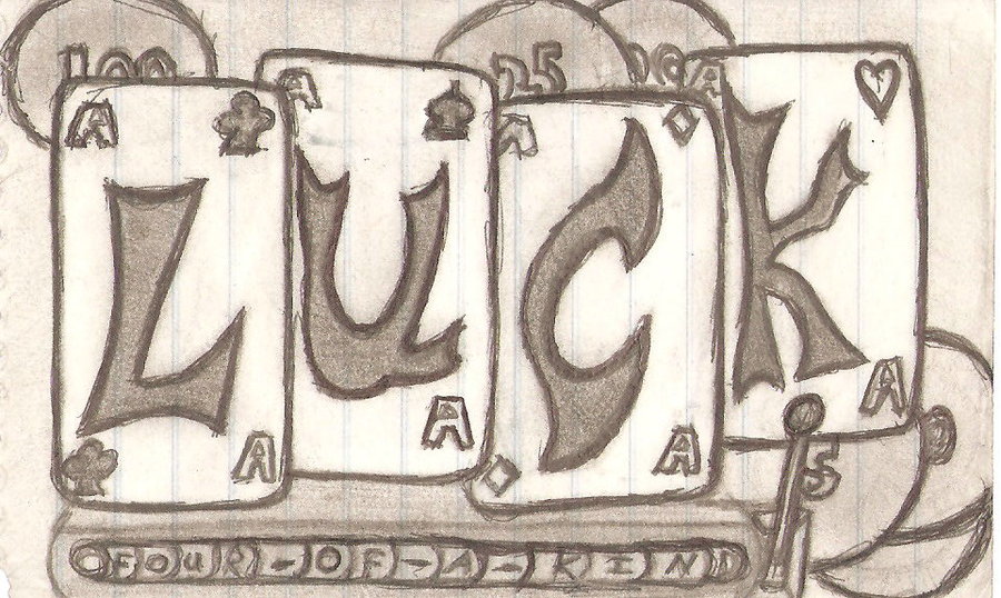 900x538 Luck Slot Machine Drawing By Super Fat Man - Slot Machine Sketch