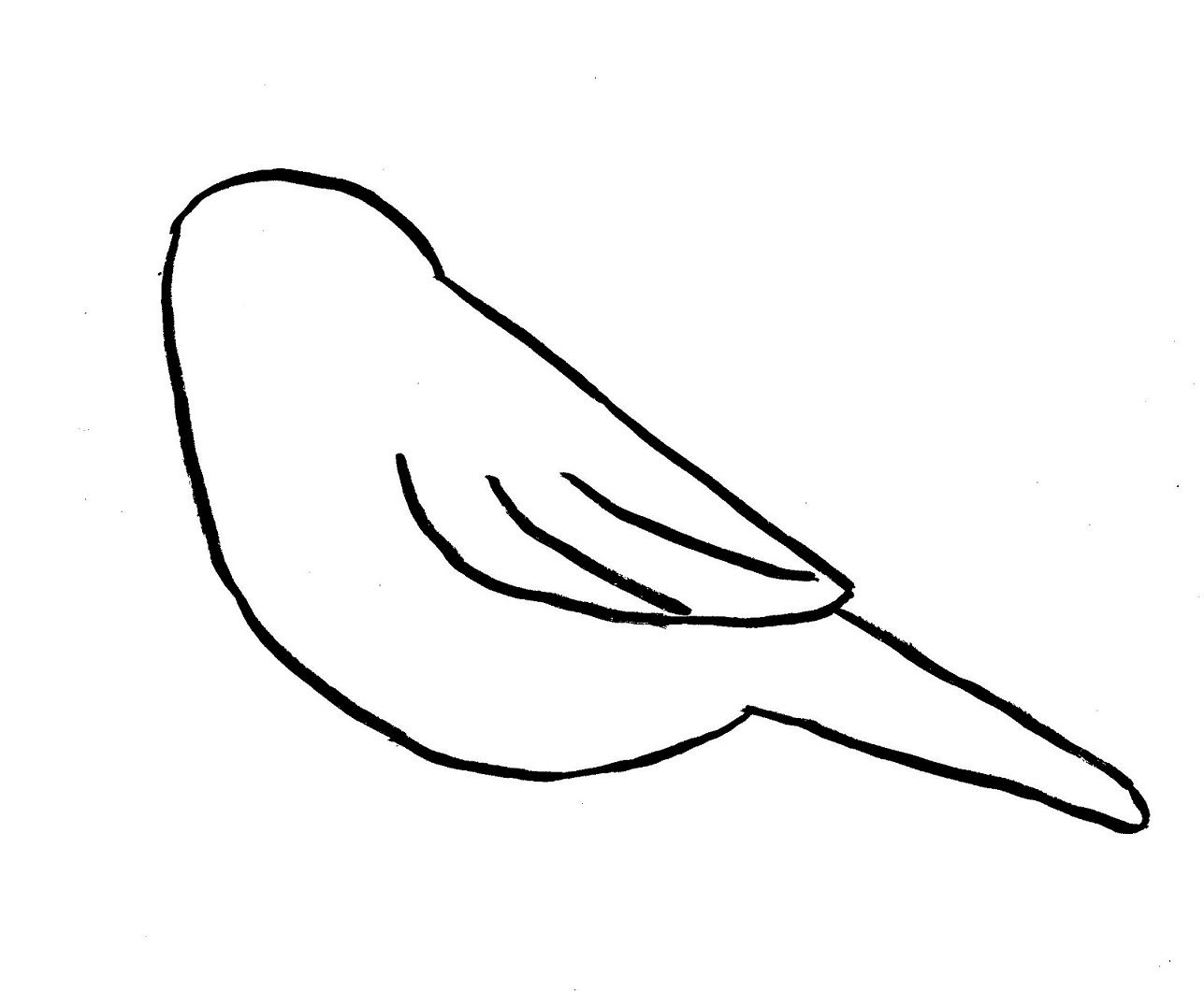 1287x1060 Gallery How To Draw A Small Bird, - Small Bird Sketch