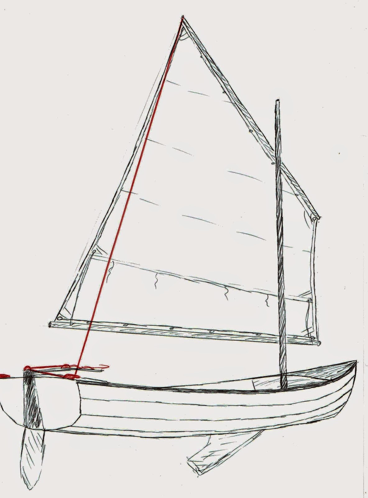 1184x1600 Ross Lillistone Wooden Boats 2014 - Small Boat Sketch