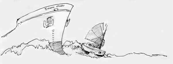 602x222 Secrets - Small Boat Sketch