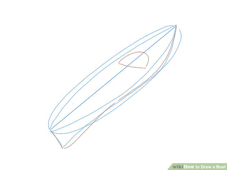 728x546 How To Draw A Boat - Small Boat Sketch