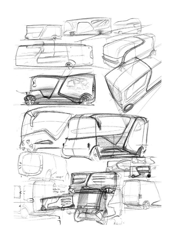 600x849 J O Y N E R On Behance Sketches Behance, Small - Small Car Sketch