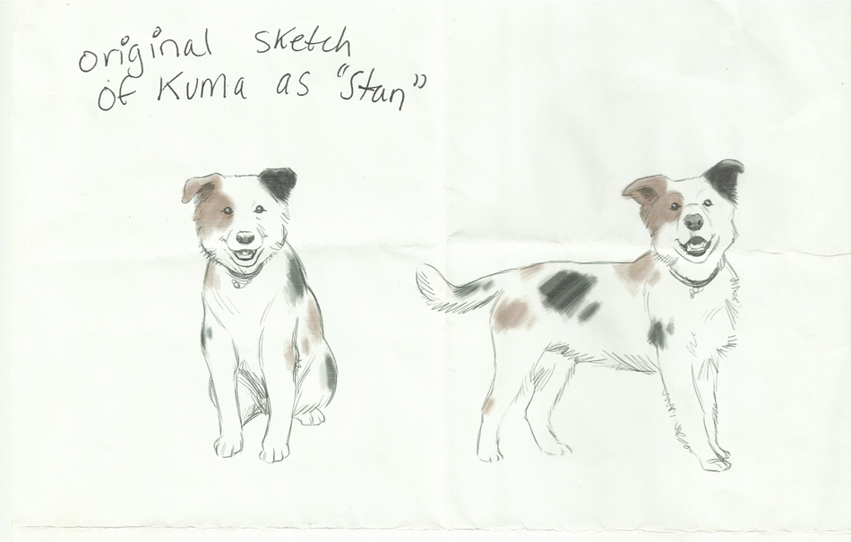 950x605 Image - Small Dog Sketch