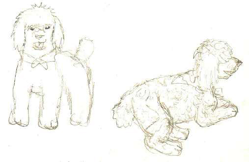 507x331 Small Dog Sketch By Shadowdragonboss - Small Dog Sketch