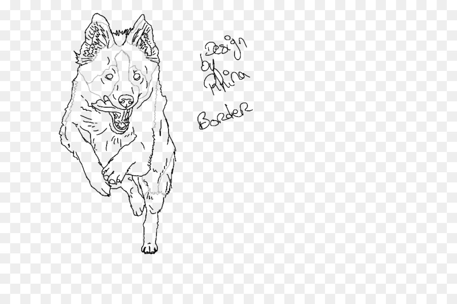 900x600 Whiskers Cat Paw Dog Sketch - Small Dog Sketch