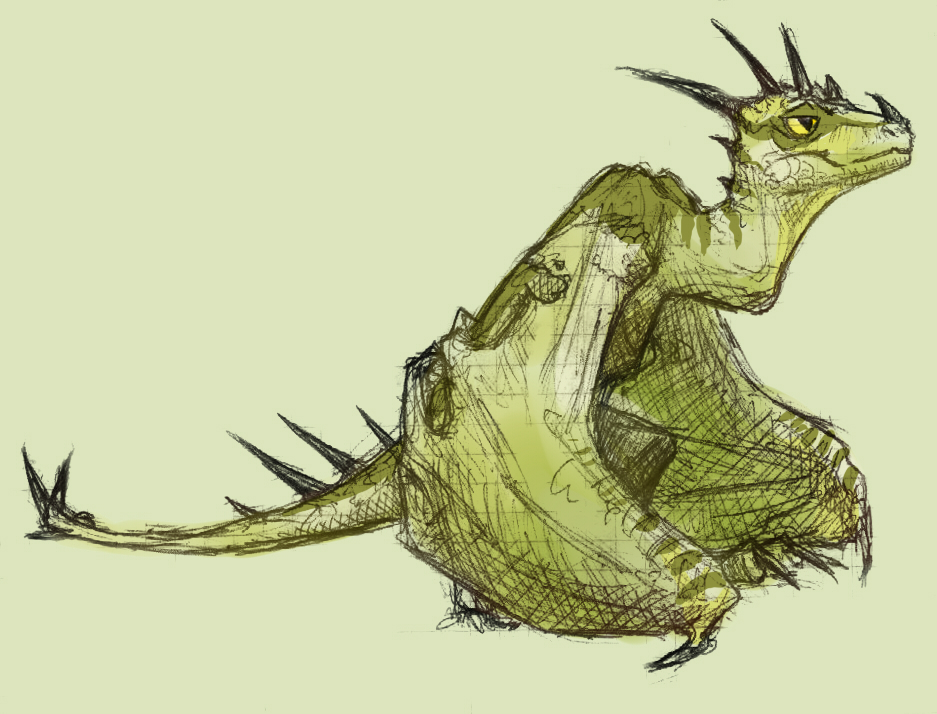 937x714 Small Grass Dragon By Eagleredbeak - Small Dragon Sketch