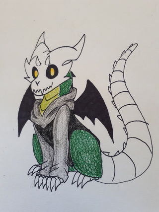 320x427 This Is Just The Small Dragon Form Of Amne - Small Dragon Sketch