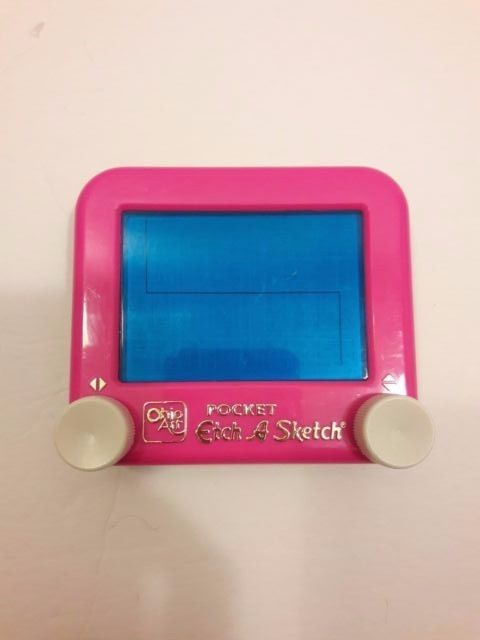 480x640 Etch A Sketch Vintage Original Ohio Art Pocket Small Pink - Small Etch A Sketch