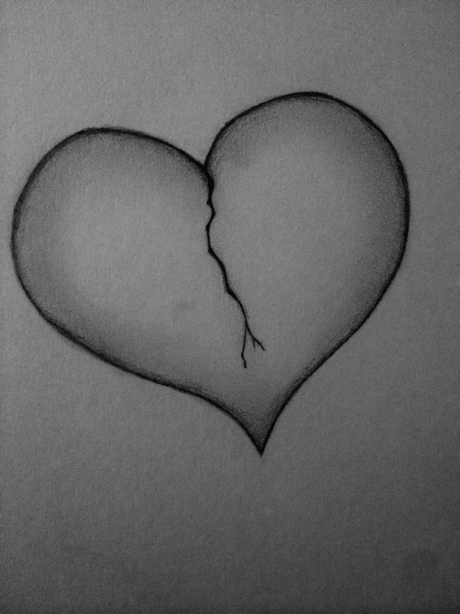 1536x2048 Broken Heart Sketch - Small Heart Sketch