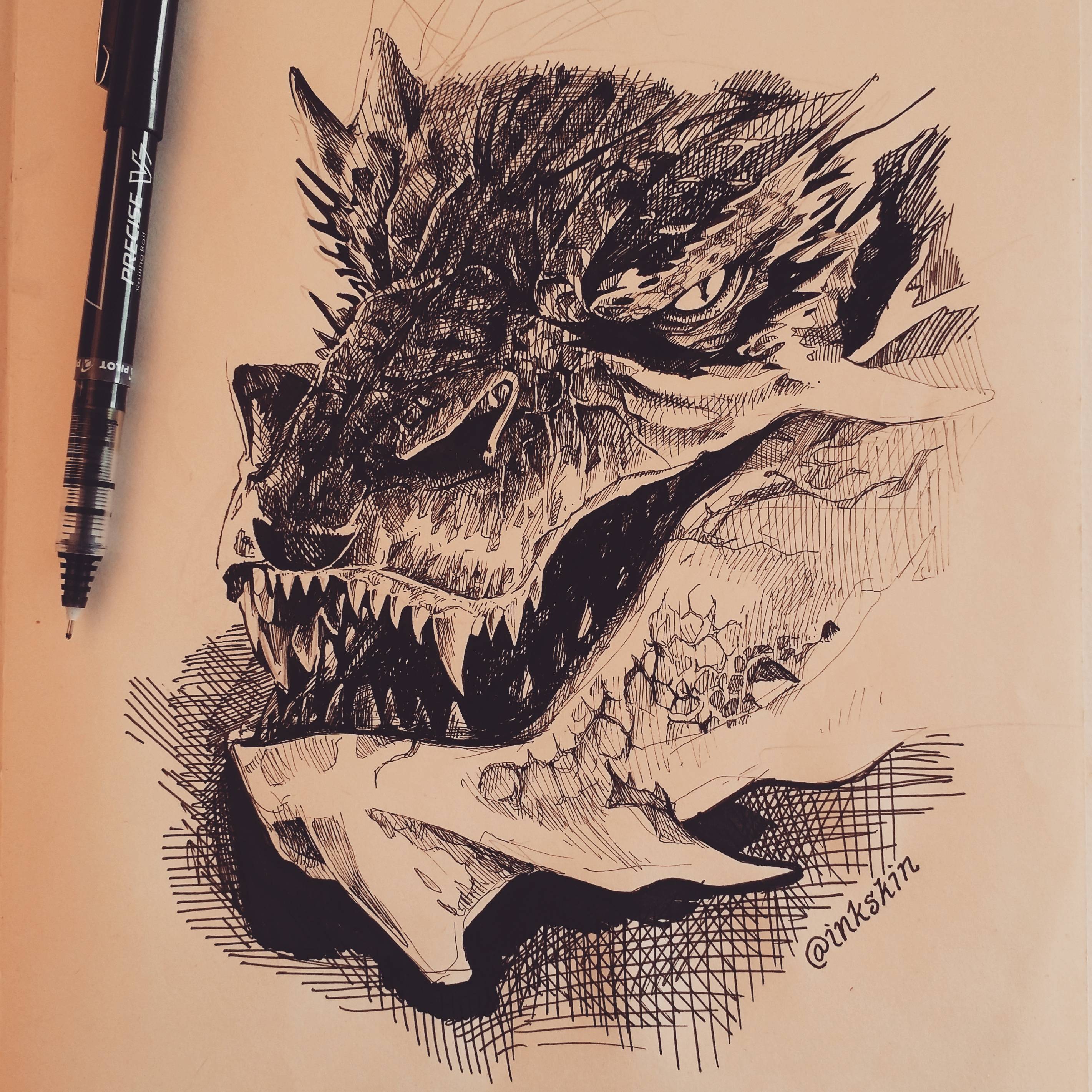 2842x2842 Oh Magnificent Smaug Sketch Thehobbit - Smaug Sketch