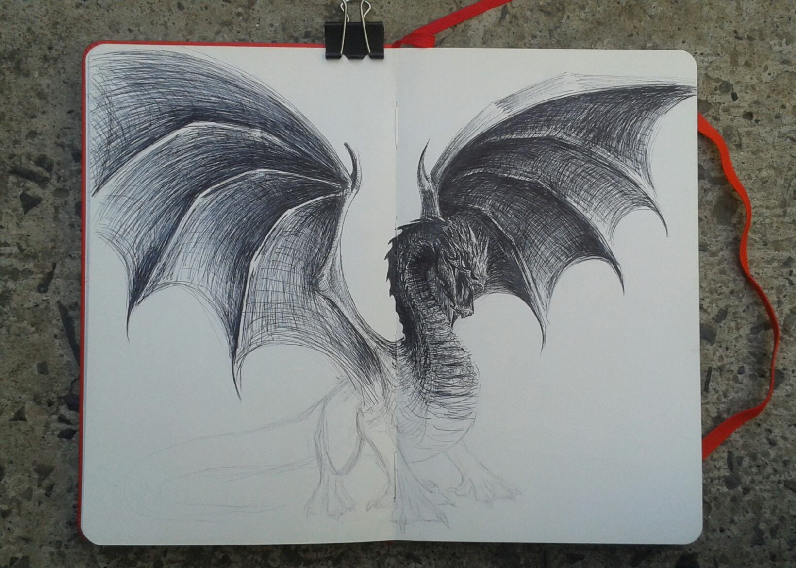 1640x1170 Sketch De Smaug - Smaug Sketch