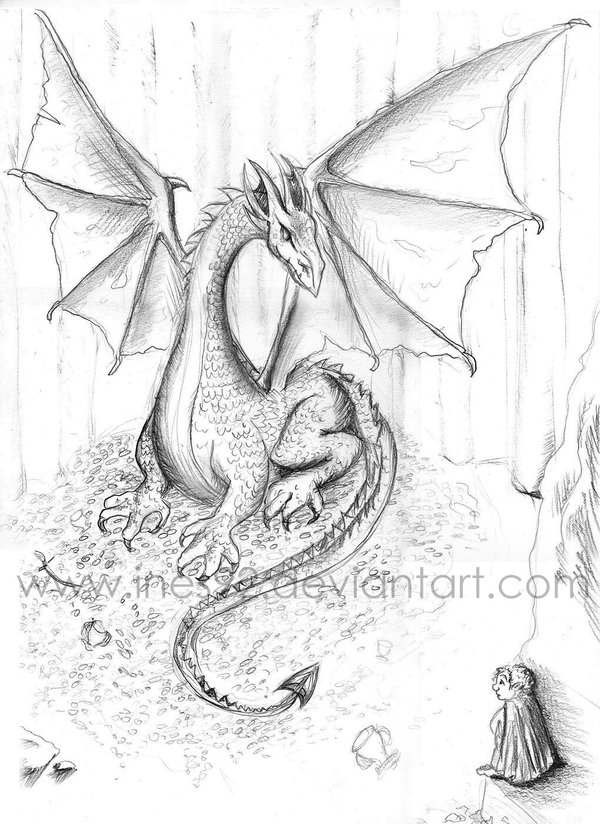 600x824 Smaug - Smaug Sketch