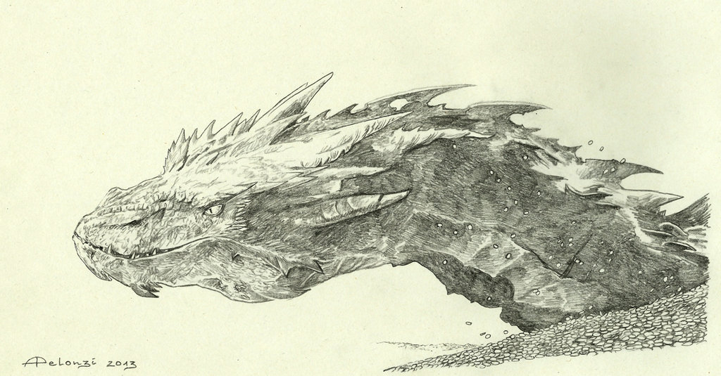 1024x535 Smaug By Alessiapelonzi - Smaug Sketch