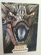 169x225 The Hobbit Desolation Of Smaug Hand Drawn Sketch Card By Robert - Smaug Sketch