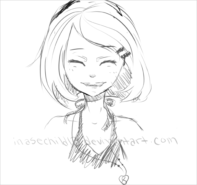 652x611 Quick Smile Sketch By Shiro Mii - Smile Sketch