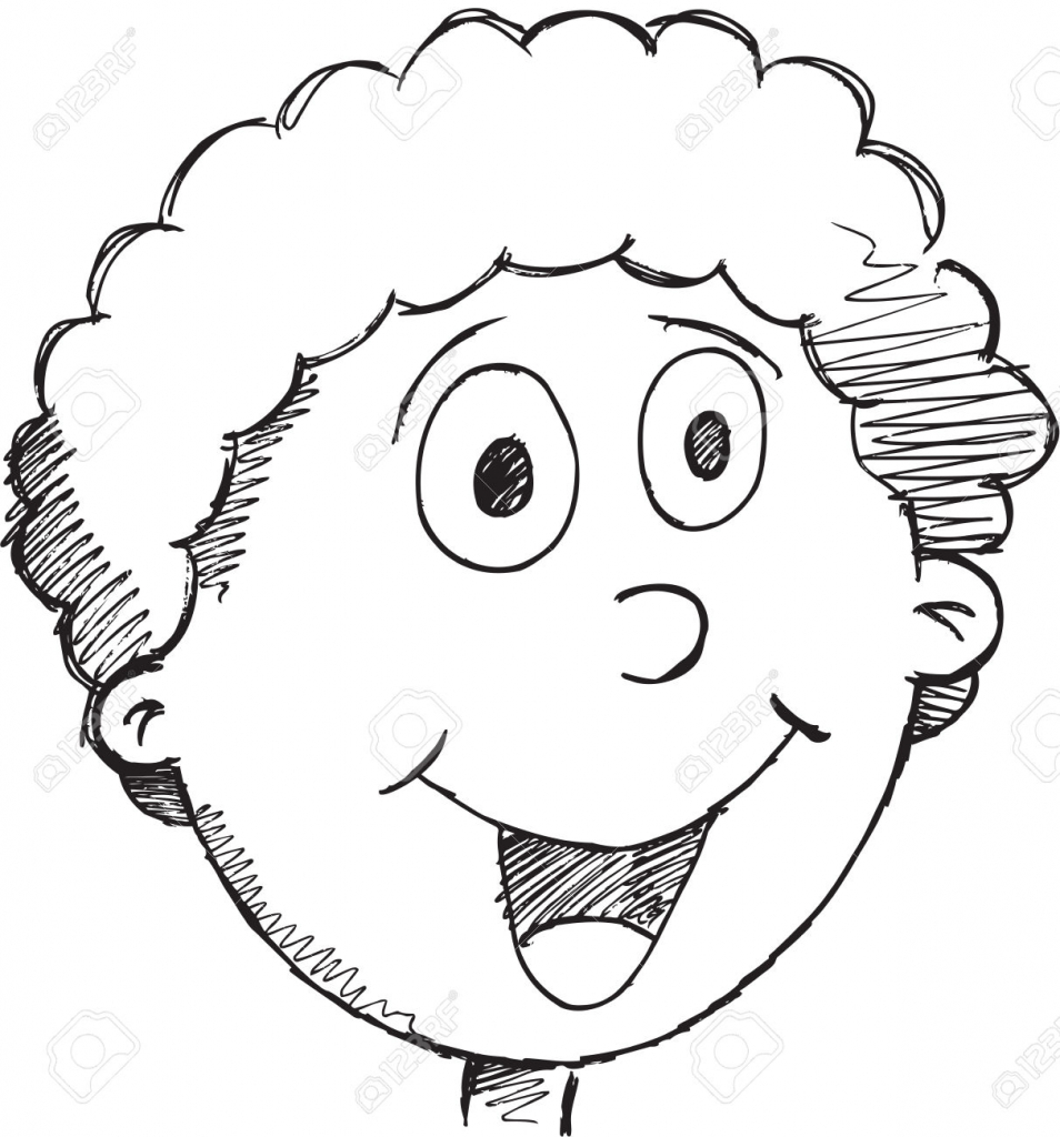 954x1024 Drawn Smiley Sketch 3441228 - Smiley Face Sketch