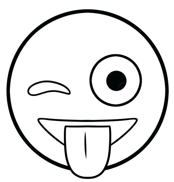 564x588 Face Coloring - Smiley Face Sketch