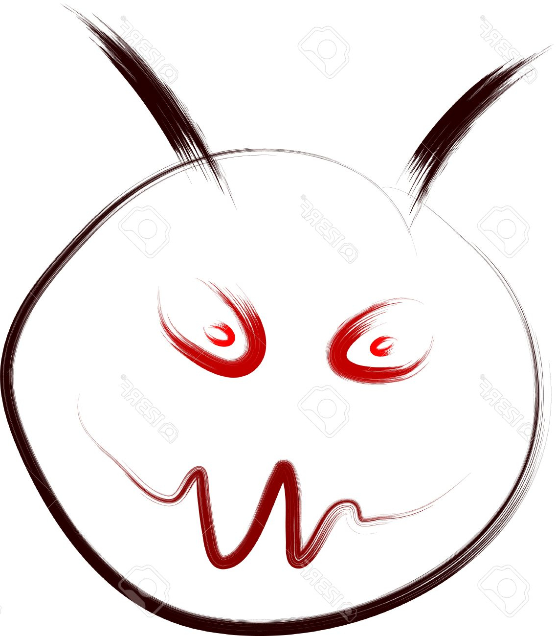 1137x1300 Happy Face Cartoon Sketches Evil Smiley Face Sketch Royalty Free - Smiley Face Sketch