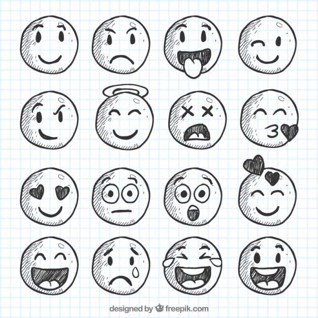 Smiley Faces Sketch at PaintingValley.com | Explore collection of ...