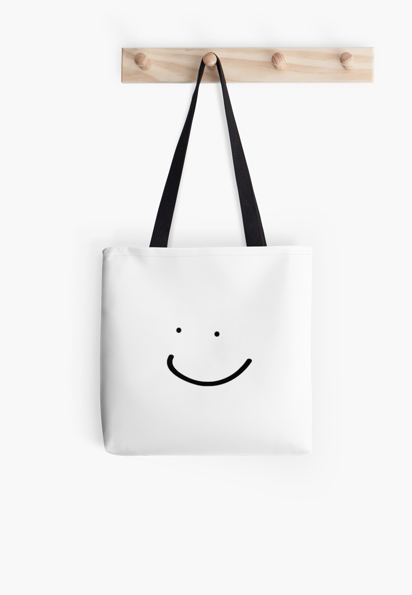 831x1200 Smiley Sketch Tote Bags By Yellow Art Redbubble - Smiley Sketch